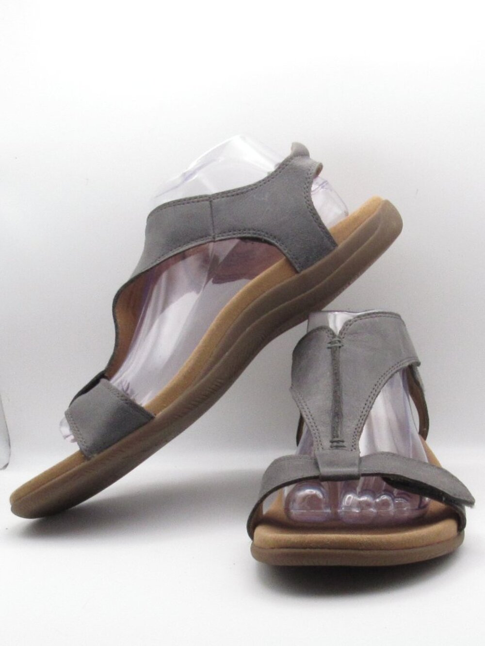 Taos Steel Gray The Show Women's Backstrap Sandals Size 11 Excellent Condition